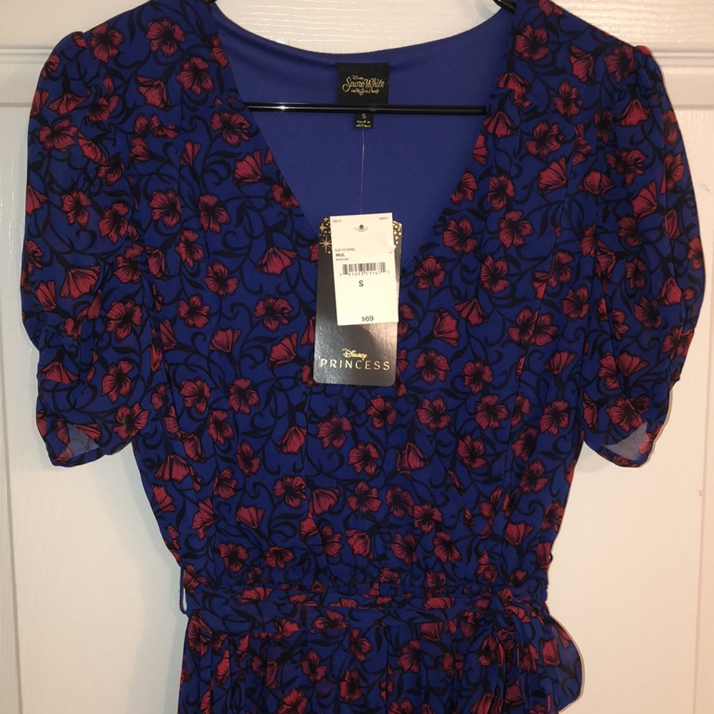 Rare! Disney Snow White faux wrap maxi dress, NWT